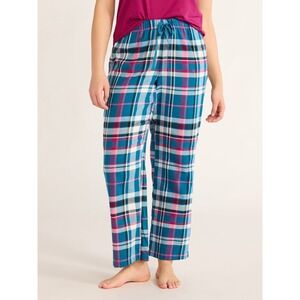 Joyspun Womens Flannel Sleep Pants 30" Inseam Corsair Size XS